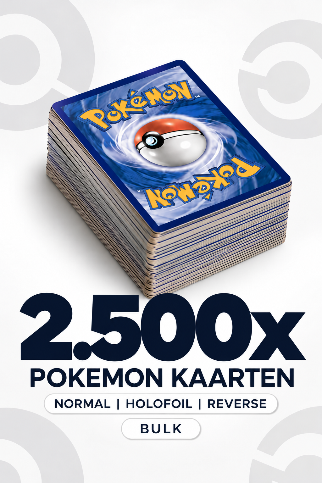 2.500x Pokémon kaarten