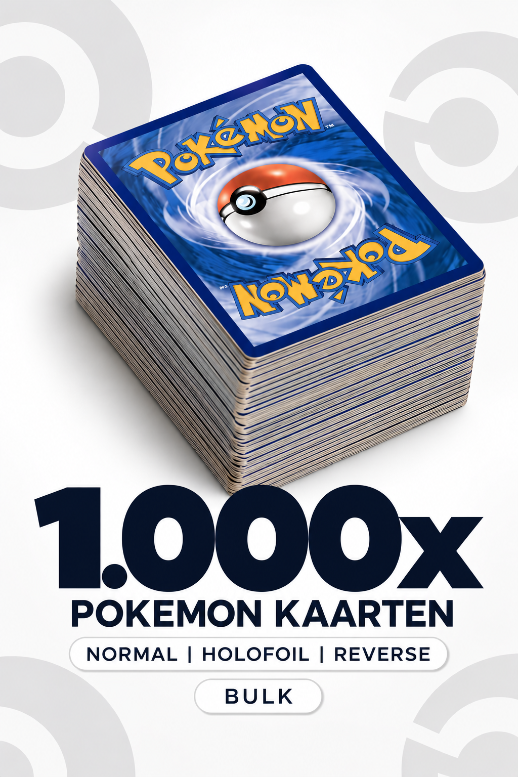 1.000x Pokémon kaarten